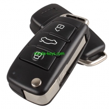  Audi Flip Remote Shell HU66 3 Button	