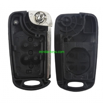  HY-223 Hyundai Flip Remote Shell 3 Button TOY48 Blade TRUNK	