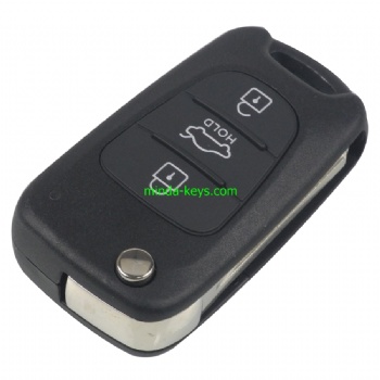 HY-228 Hyundai Flip Remote Shell 3 Button TOY48 Blade HOLD