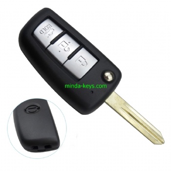  NI-239 Nissan Flip Remote Shell 3 Button NSN14 Blade	