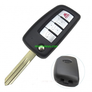 NI-240 Nissan Flip Remote Shell 4 Button NSN14 Blade