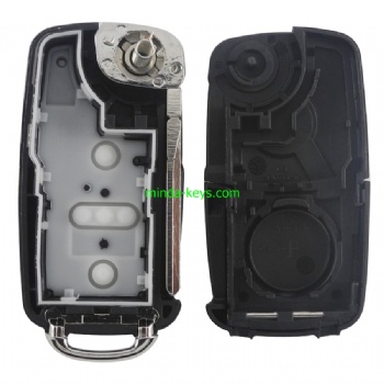  VW-209 VW Flip Remote Shell 3 Button HU66 Blade	