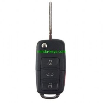  VW-203 VW Flip Remote Shell for Golf-Polo HU66 3 Button	