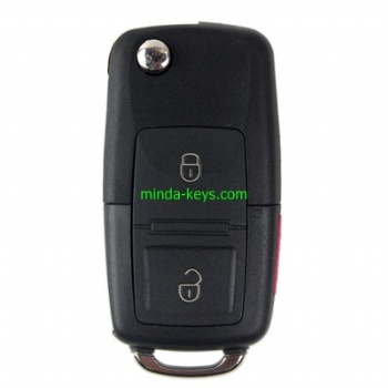  VW-204 VW Flip Remote Shell for Golf-Polo HU66 4 Button	
