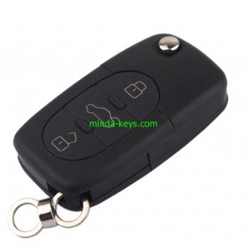 VW-252 VW Flip Remote Shell for Golf-Polo HU66 3 Button