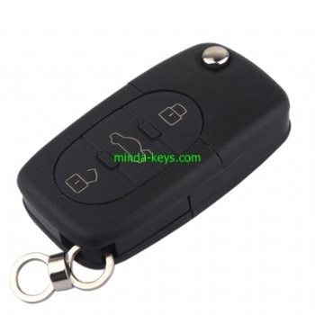  VW-252 VW Flip Remote Shell for Golf-Polo HU66 3 Button	