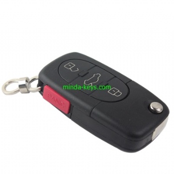 VW-254 VW Flip Remote Shell for Golf-Polo HU66 4 Button