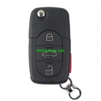  VW-254 VW Flip Remote Shell for Golf-Polo HU66 4 Button	