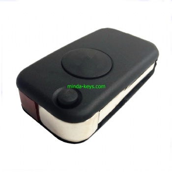 MB-202 Mercedes Benz Flip Remote Shell 1 Button with HU64 Blade