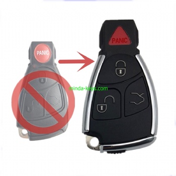 MB-248 New Type Mercedes Benz Smart Remote Shell 3+1 Button with emergence key