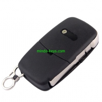  AU-202+205 Audi Flip Remote Shell HU66 3 Button	