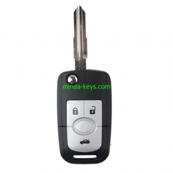  BU-231 Buick Excelle Flip Remote Shell 3 button YM28 Blade	