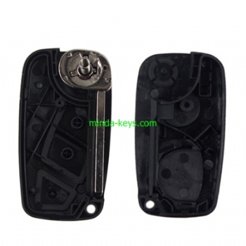  FI-201 Fiat Flip Remote Shell 2 button SIP22 Blade	