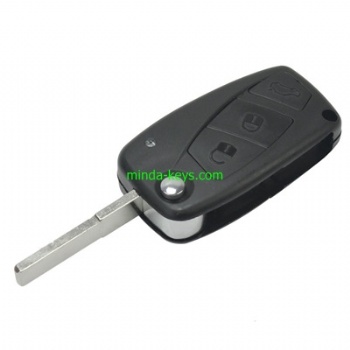  FI-203 Fiat Flip Remote Shell 3 button SIP22 Blade	