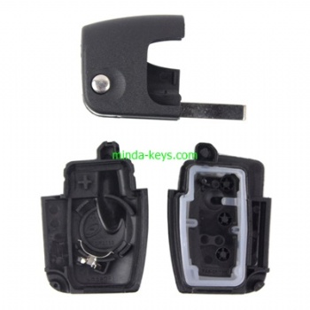  FO-203 Ford Flip Focus Remote Shell 3 button HU100 Blade	