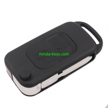  MB-201 Mercedes Benz Flip Remote Shell 2 Button HU58 Blade	