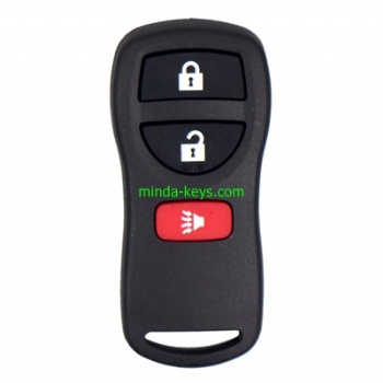  NI-205 Nissan Keyless Remote Shell 3 Button	