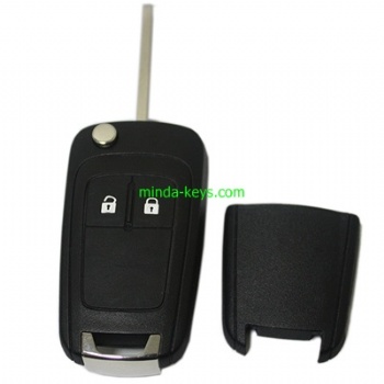  OP-231 Opel Flip Remote Shell 2 button HU100 Blade	