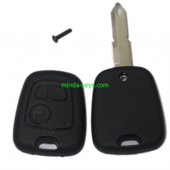 PE-203 Peugeot-Citroen Remote Shell 2 Button with NE73 Blade