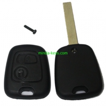  PE-204 Peugeot-Citroen Remote Shell 2 Button with VA2 Blade	