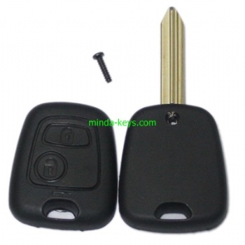  PE-206 Peugeot-Citroen Remote Shell 2 Button with SX9 Blade	