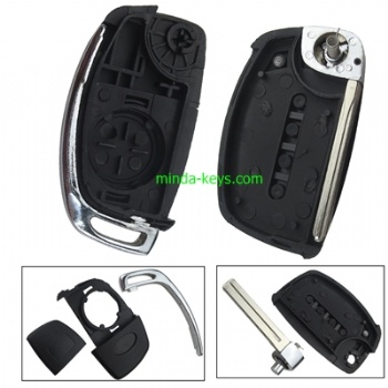  HY-240 Hyundai Flip Remote Shell 4 Button TOY48 Blade	