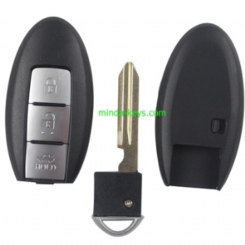  NI-220 Nissan Prox Remote Shell 4 Button with NI06P Emergency Key	