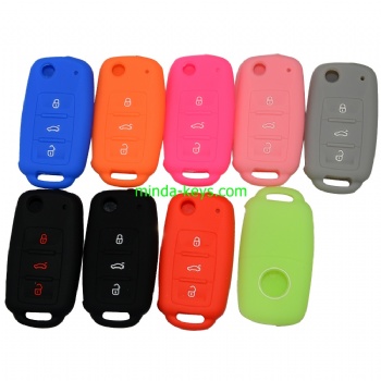  VWSC-1 Silicone Car Key Case Cover For VW Remote Shell	
